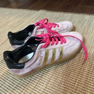 adidas Pink and Gold Women's Sneakers